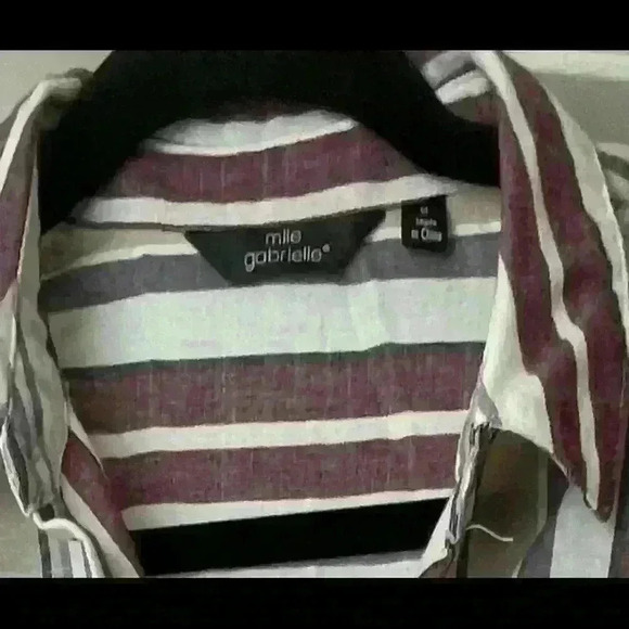 Mlle Gabrielle Dresses & Skirts - Mlle Gabrielle size medium striped sleeves dress